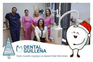 diseño de felicitación de navidad para dental guillena