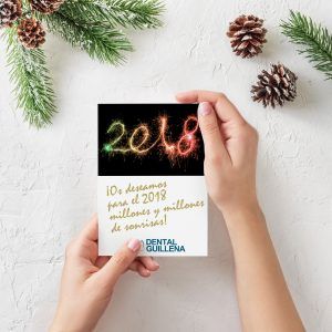 diseño de felicitación de navidad para dental guillena
