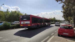 campaña de publicidad en autobuses para horno la parra