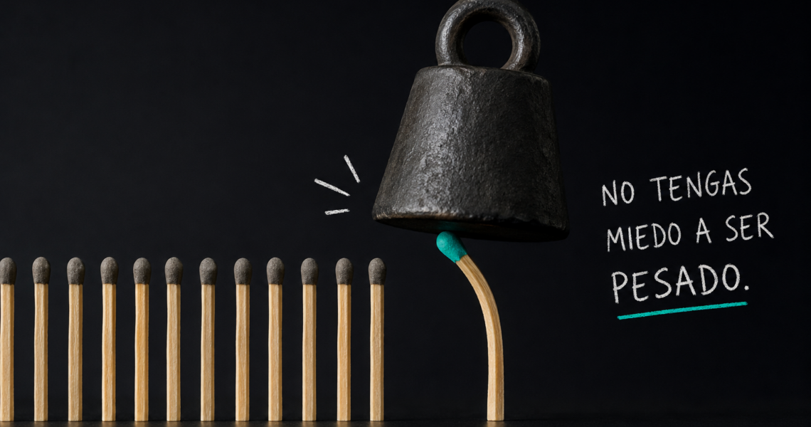 No tengas miedo a ser pesado, ten miedo a ser un desconocido. Descubre por qué la visibilidad y la repetición son claves en una estrategia de marketing.